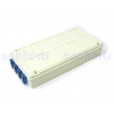 FRB-ABS12  12口塑鋼壁掛式光纖終端盒 全配 可以搭配SC FC LC耦合器及豬尾巴 12路終端盒 末端盒 光纖盒